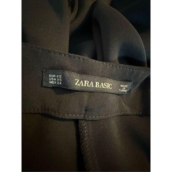 ZARA Black Sleeveless Double-Breasted Playsuit Romper Size XS - Picture 10 of 12